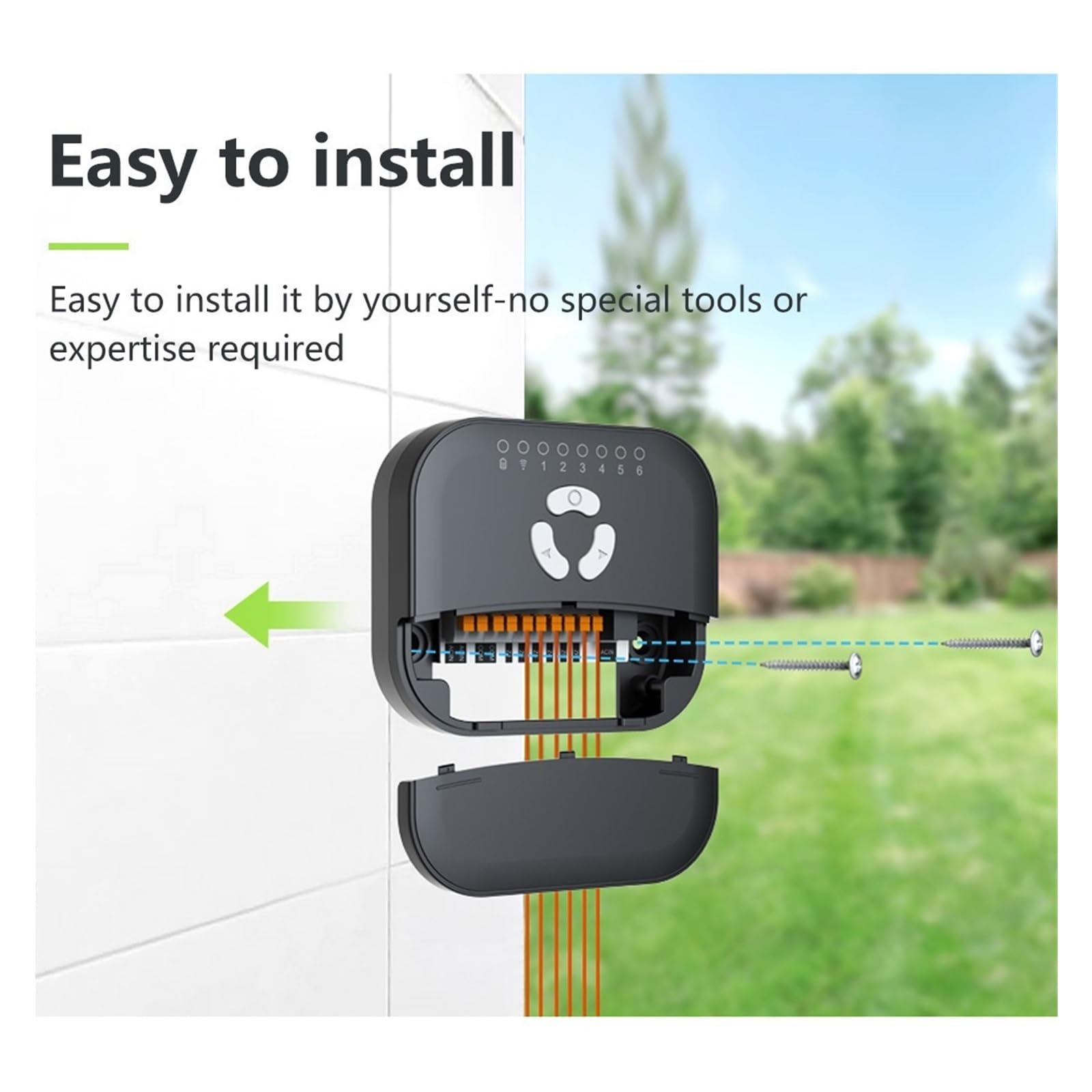 Inteligentne WIFI Nawadnianie Ogrodu Podlewanie Zegar Zawór Elektromagnetyczny Wody Do Nawadniania 6/8 Sposób Programowalny System Kroplowego OszczęDność Wody(6 Way)