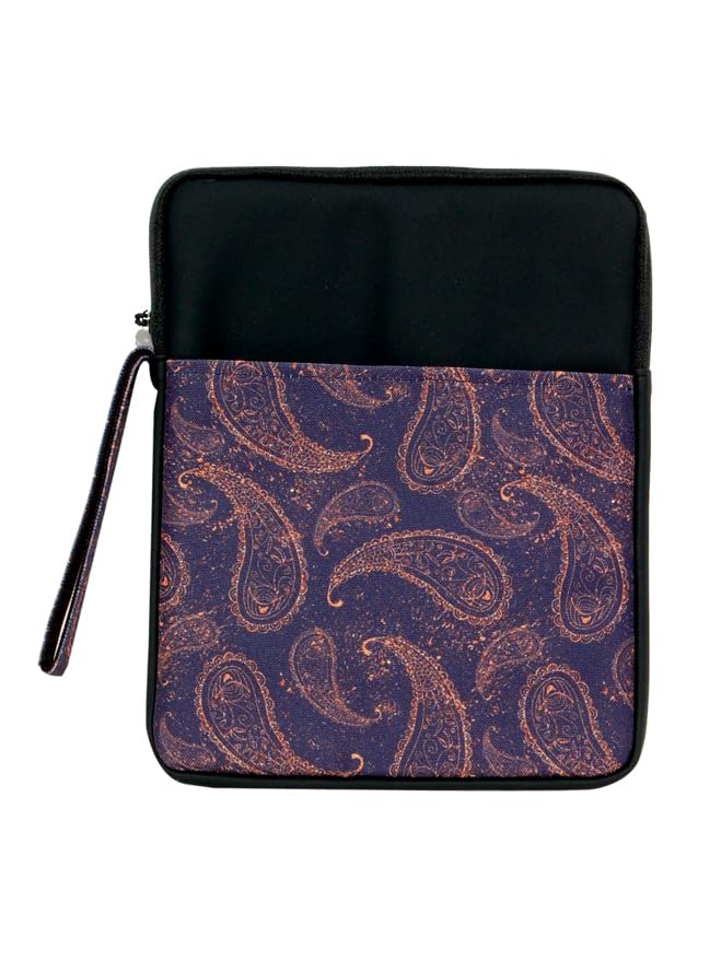 Image of ProElite Tablet Sleeve Case Cover for Upto 11.5 inch for iPad 10.2 /Air 10.9 /Pro 11 / Samsung /Lenovo /Galaxy Tab A9 Plus /S8 /S9 /Realme Pad /Honor Pad X9 /Xiaomi Mi pad 7 /Redmi Pad /Oneplus Pad, Black Multileaf