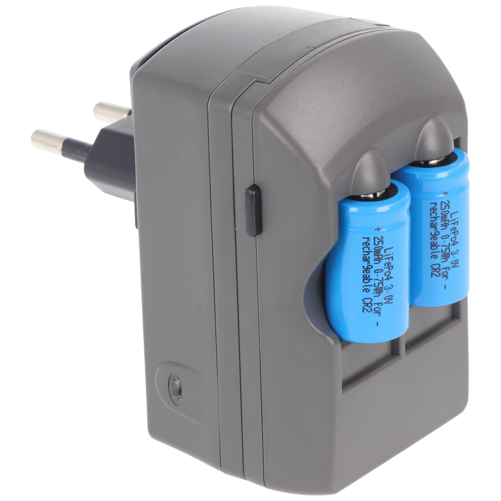 CR2 Chargeur batterie 2 Chargeur avec 2 x CR2 Li-Ion, cr