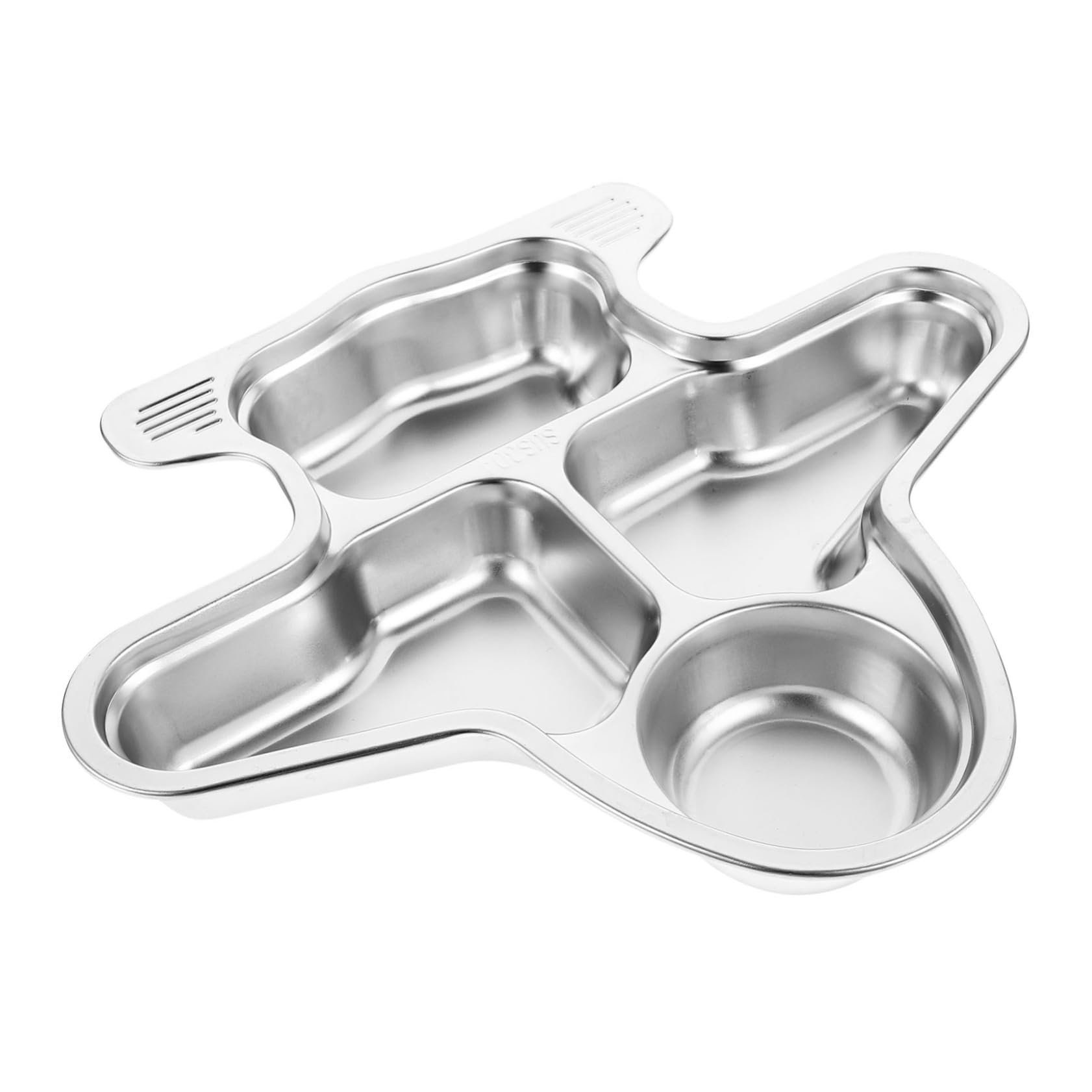 Cabilock Stainless Steel Dinner Plate for Boys and Girls Fun Plates for Boys and Girls 316