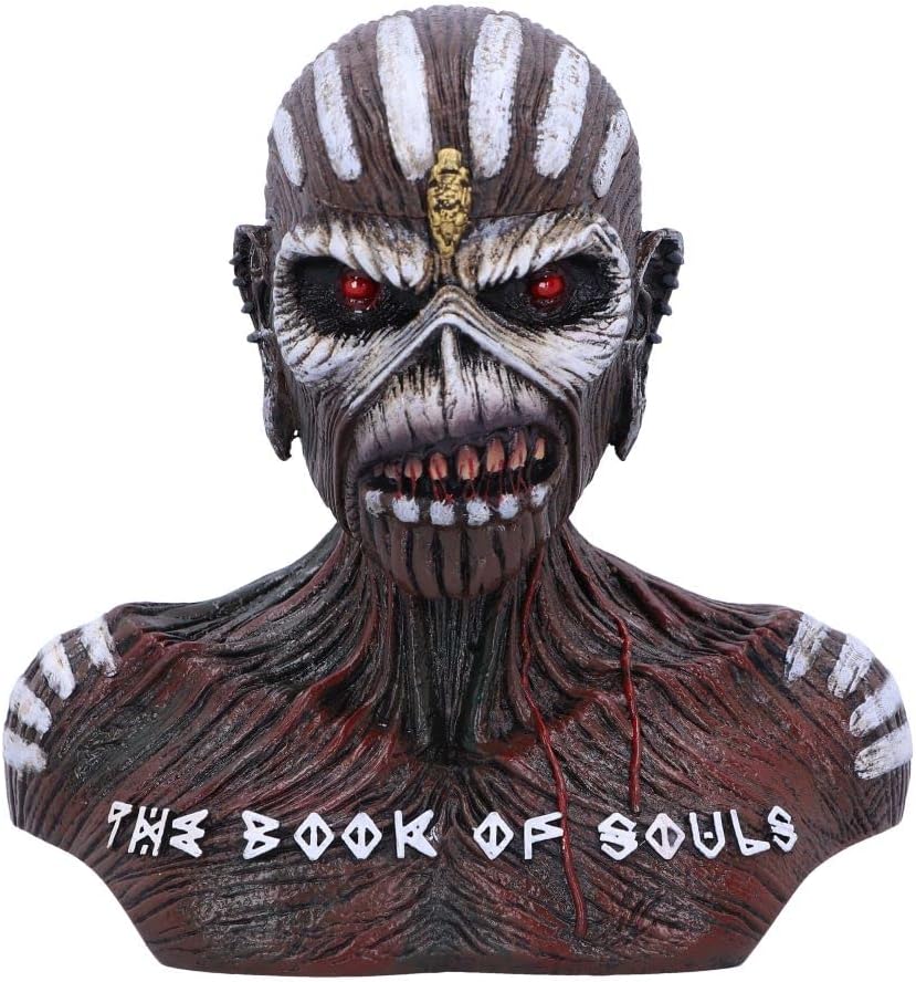 Nemesis Now Officially Licensed Iron Maiden The Book of Souls Bust Box (Small) Brown, 11.5cm