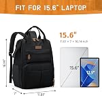 Maelstrom Laptop Backpack for Women Men, Waterproof Travel Backpack, Anti-Theft Computer Work Bag with Luggage Strap