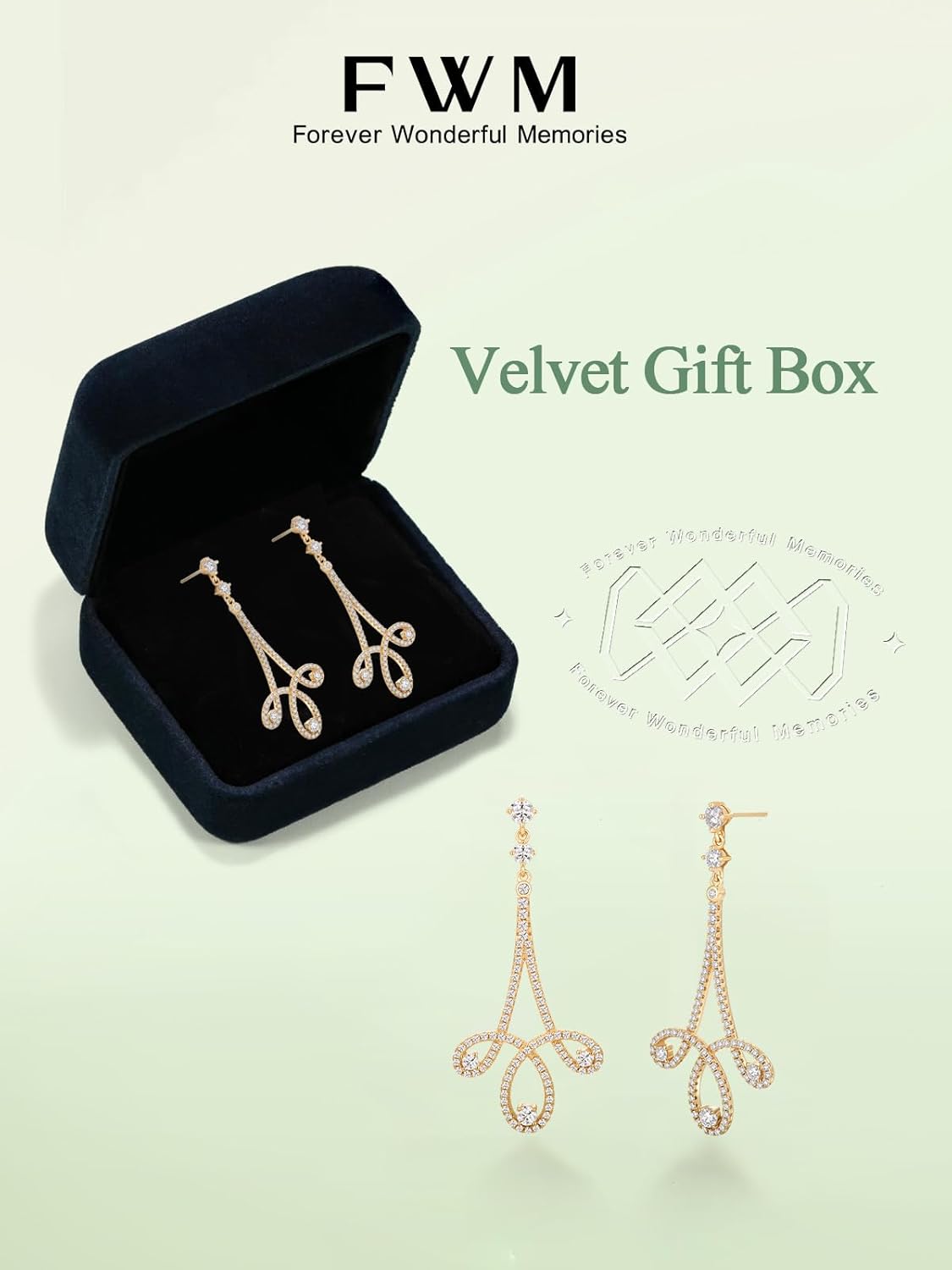 Moissanite/Emerald/Sapphire/Ruby Long Dangle Earrings for Women, Solid 925 Sterling Silver, Luxury Spiral Threader/Teardrop Drop Earrings, Anniversary Birthday Mother's Day Idea Gift for Her