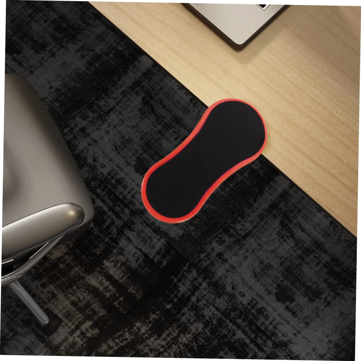 Hemobllo 2pz Poggiapolsi Ergonomico per Ufficio Rosso in Gomma e Cotone Supporto per Polso e Gomito, Design Leggero per Scrivania e Viaggi di Lavoro