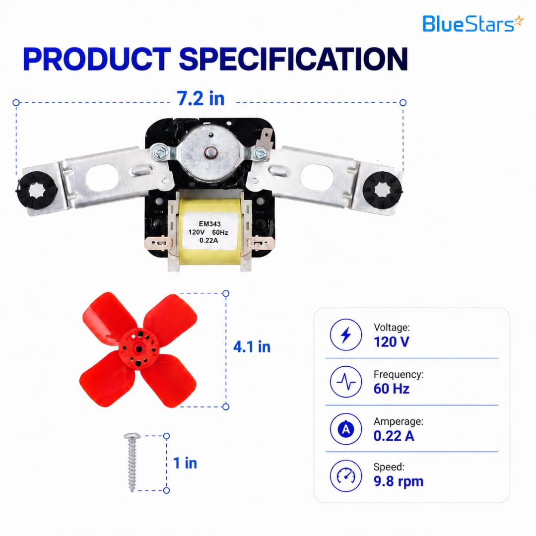 Amazon.com: BlueStars Upgraded 482731 Refrigerator Evaporator Fan