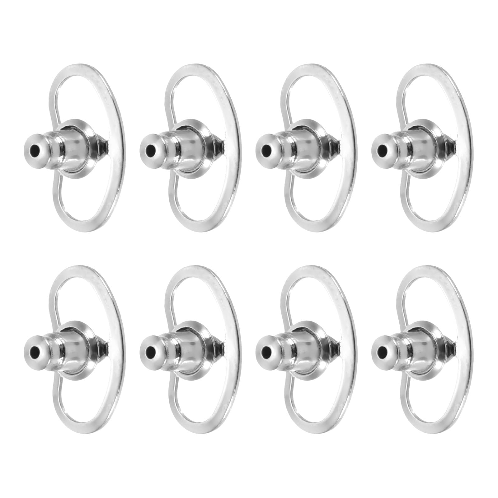 Muiltvoe Earring Backs Replacements, Large Metal Earring Support Lifter Backing with Locking for Droopy Ears Earlobe