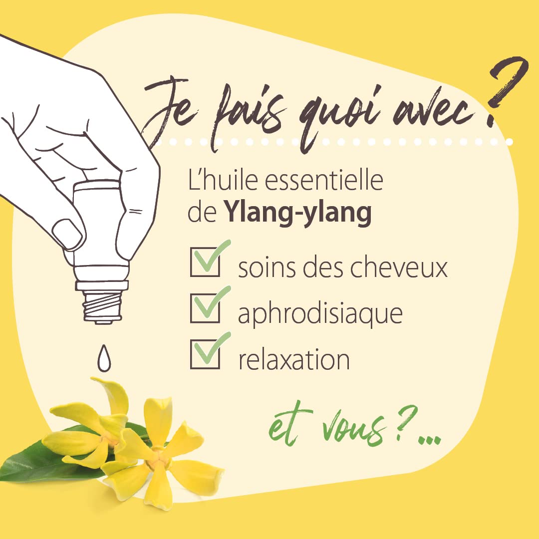 Pranarôm | Les Diffusables | Bien Chez SOI | Mélange Huiles Essentielles Pour Diffuseur | Cocooning | Ylang-Ylang Et Rose de Damas | Bio (Eco) 30 ml