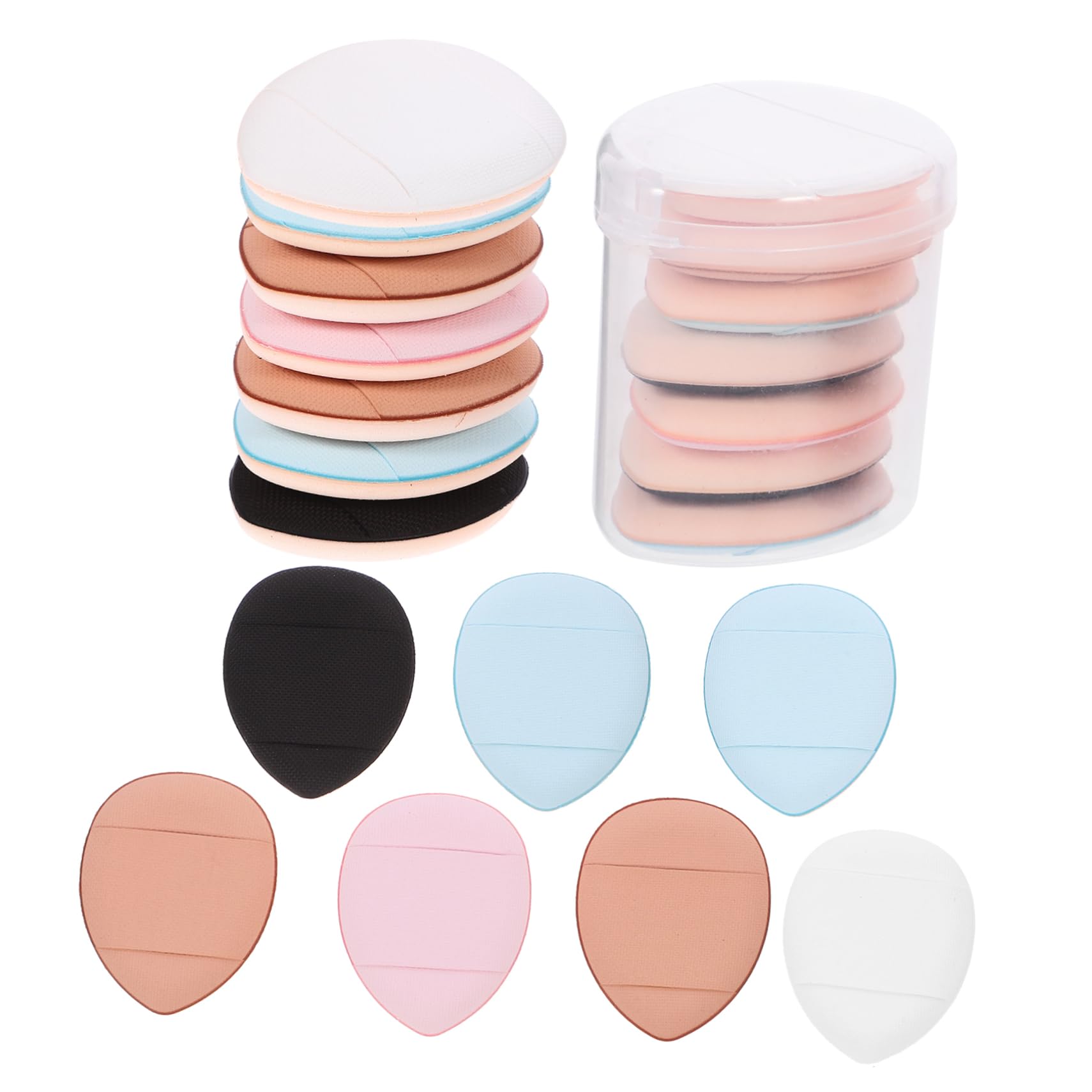 Baluue Mini Powder Per Spugnetta Finger Puff Per e Cosmetici Diverse Colorazioni Per e