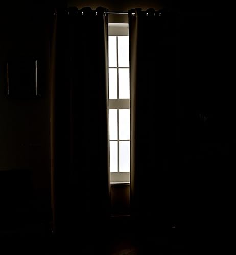 Miniatura 2 de MYSKY HOME - Cortina opaca para dormitorio, con ojales, increíble tejido triple y aislamiento térmico, 1 panel de cortina de 132 x 213 cm, beige