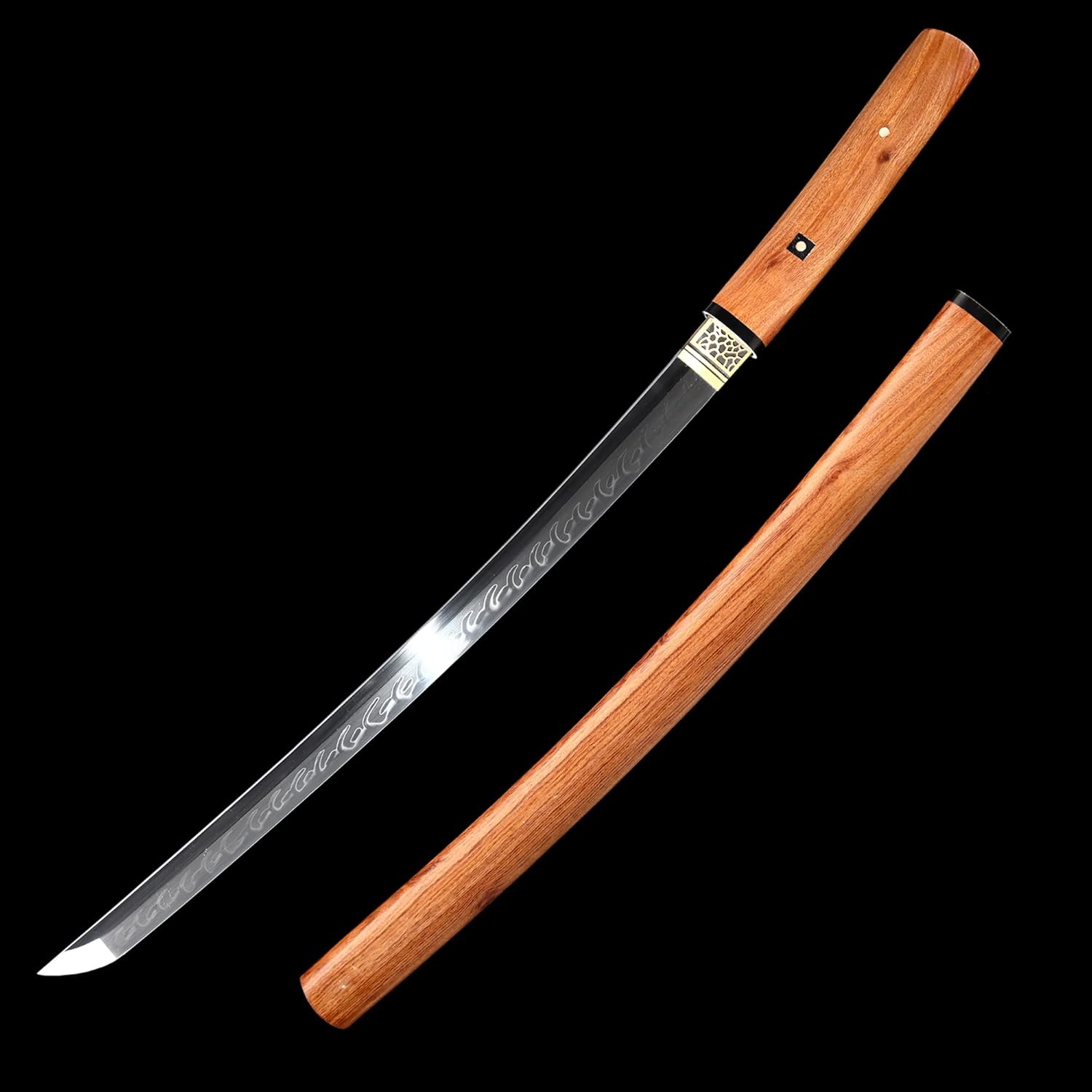 TRUEKATANA Shirasaya Wakizashi, Handmade Shirasaya