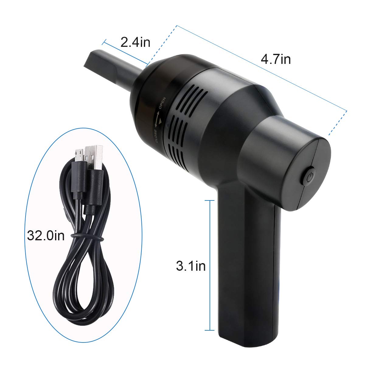 Keyboard Cleaner Powcan Mini Powerful Keyboard Vacuum USB Cordless