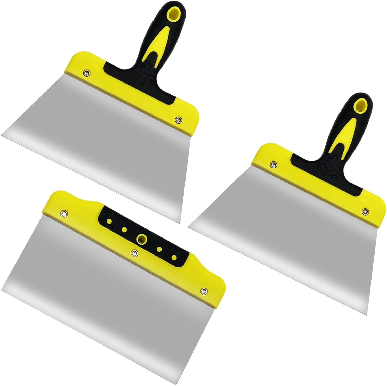 3Pcs 8" Wallpaper Scraper, Flexible Wallpaper Steamer, Stainless Steel