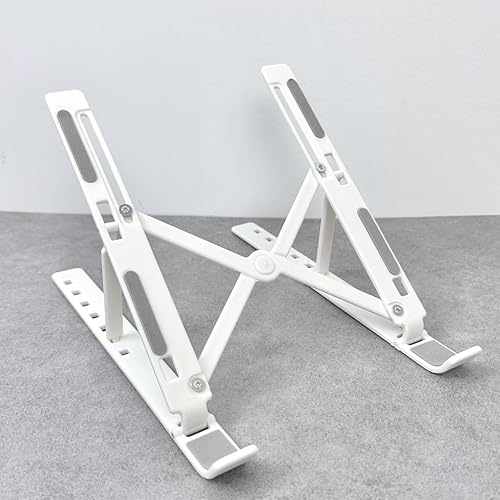 Miniatura 6 de Adjustable Laptop Stand for Desk, Foldable Portable ABS + Silicone Notebook Holder, Ventilation Cooling Laptop Stand, for 10-17 Inch Laptops and
