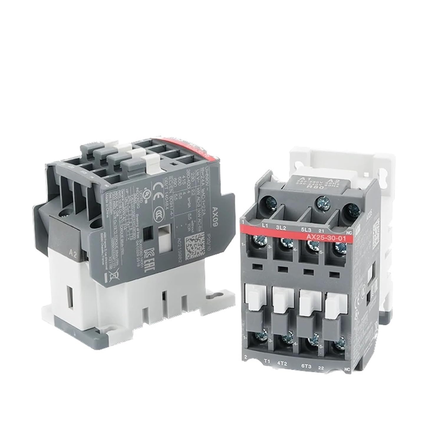 AX Series Three-Pole 190V-50Hz/220V60Hz AC Coil Contactor AX09/12/18/25/32/40-30-10/01(AX18-30-10,220V)