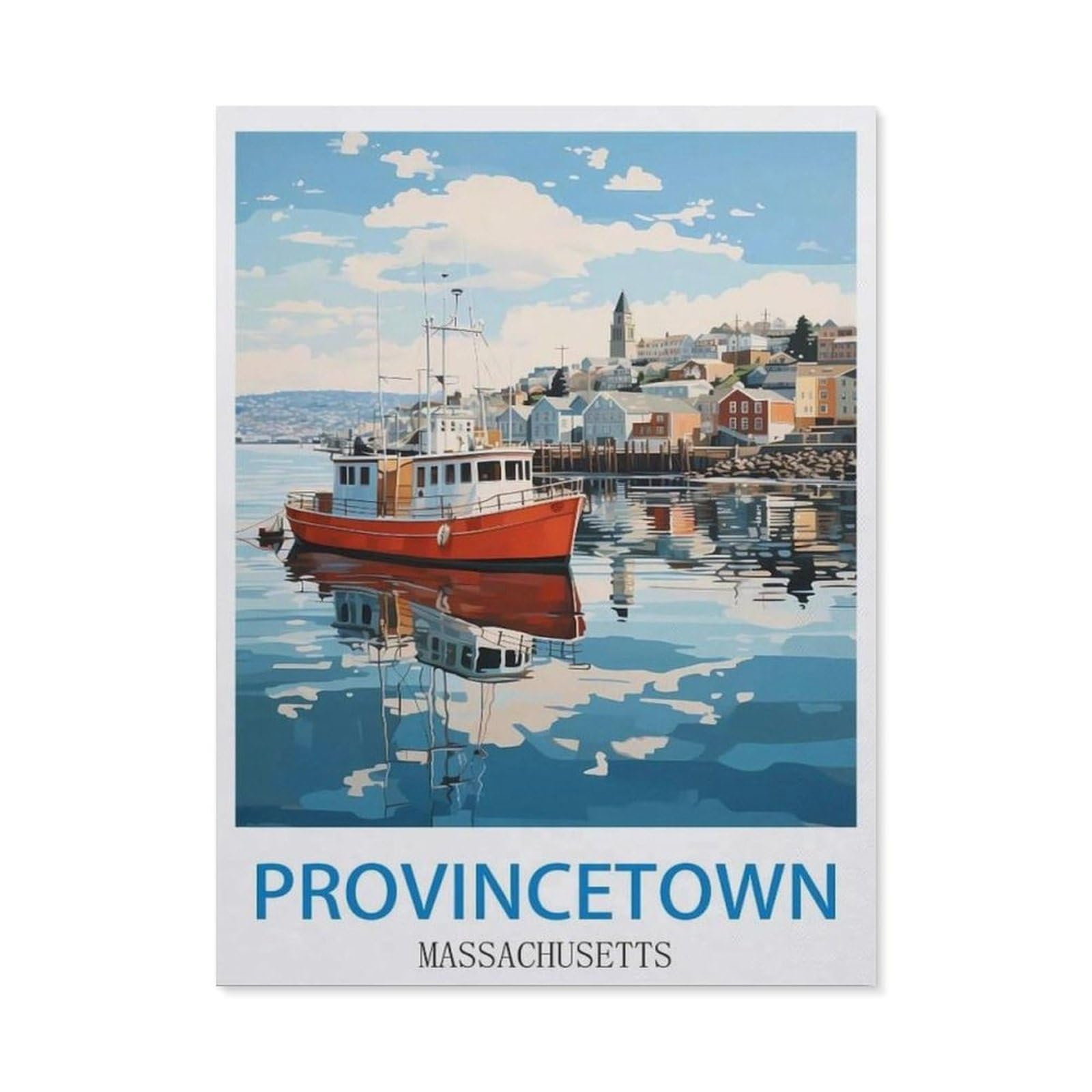 BEAYODKP DIY Diamond Art Kits，Provincetown Massachusetts（50x60cm）