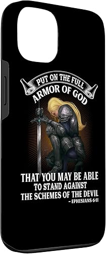 Miniatura 3 de Funda de regalo para iPhone 13 Put of the Full Armor of God Christian Woman Knight
