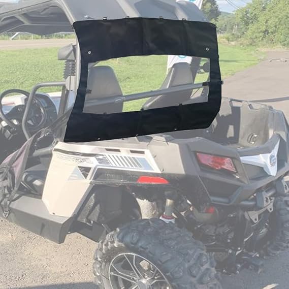 YONQIFON UTV Rear Windshield Soft Rear Window Compatible with CFMOTO