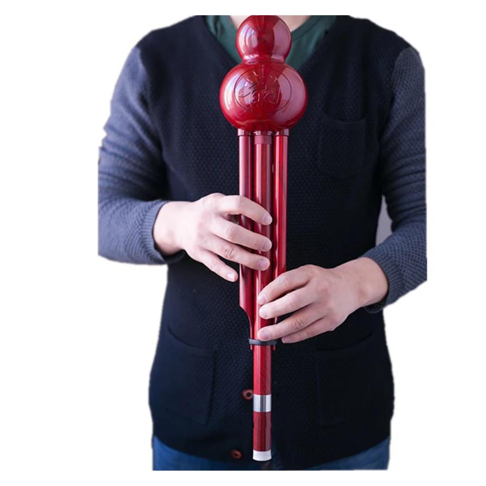 Basso D Chiave Hulusi Un Tipo Di Flauto Realizzato In Materiale ABS Con Venature Del Legno Strumento Musicale Professionale