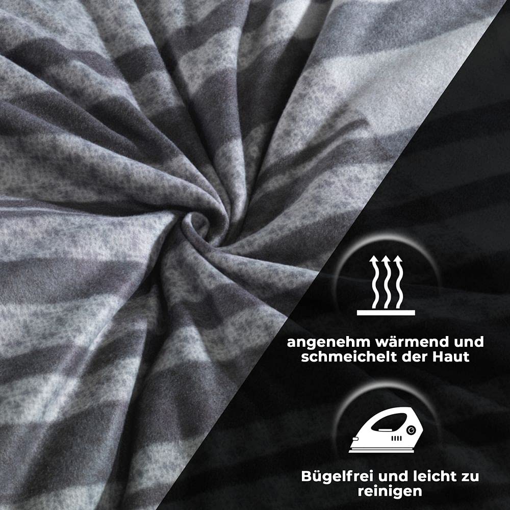 Caldo copripiumino invernale in microfibra di pile, design 3, 200 x 200 cm