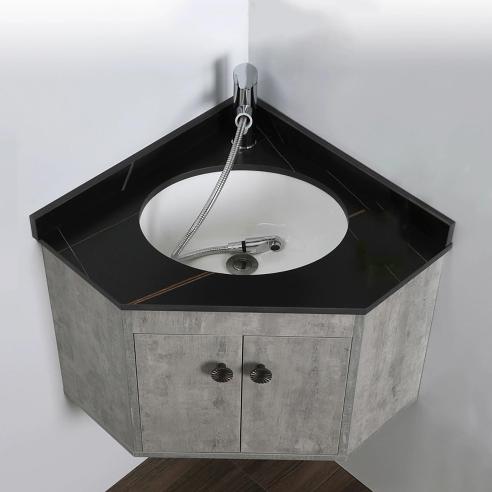 DFGHNBVC Floating Bathroom Vanity With Ceramic Sink, Space-Saving Wall Mounted Cabinet For Small Bathrooms,Bathroom Vanity B