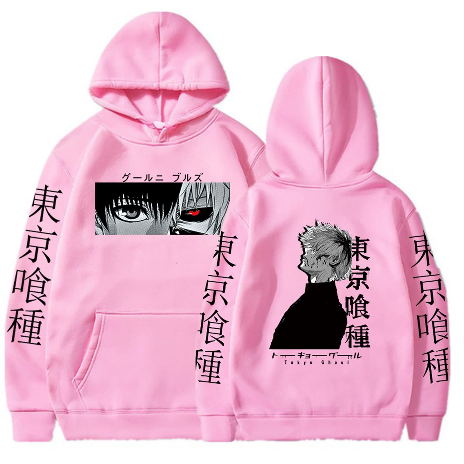 Tokyo Ghoul Hoodie Sweater Japanese Anime Tokyo Ghoul Sweatshirt Pullover Cosplay Costume Pink