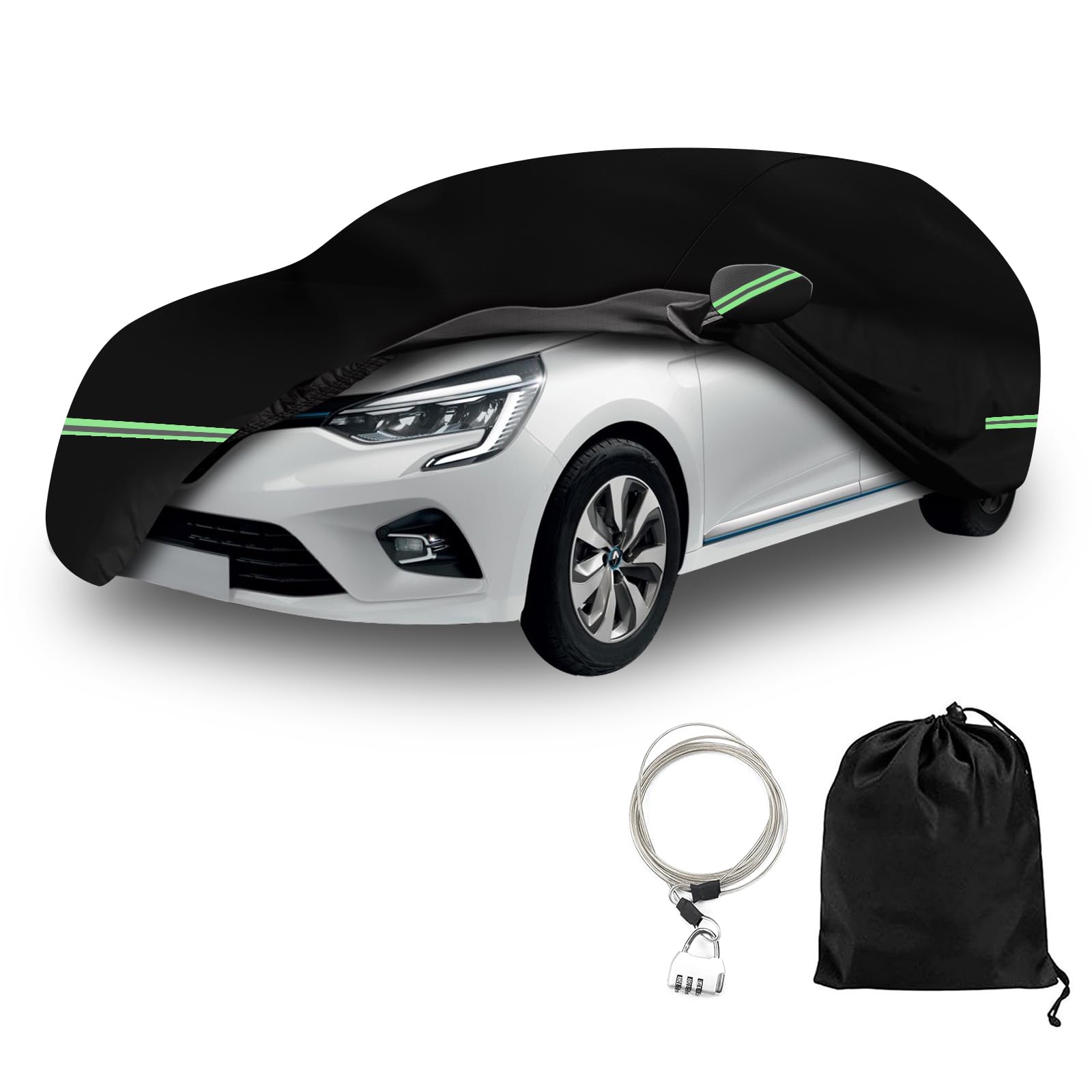Funda de coche impermeable para Re-Nault Clio 2006-2024, transpirable UV, lluvia, protección contra el polvo, cubierta de coche para Re-Nault Clio, adecuada para invierno y verano