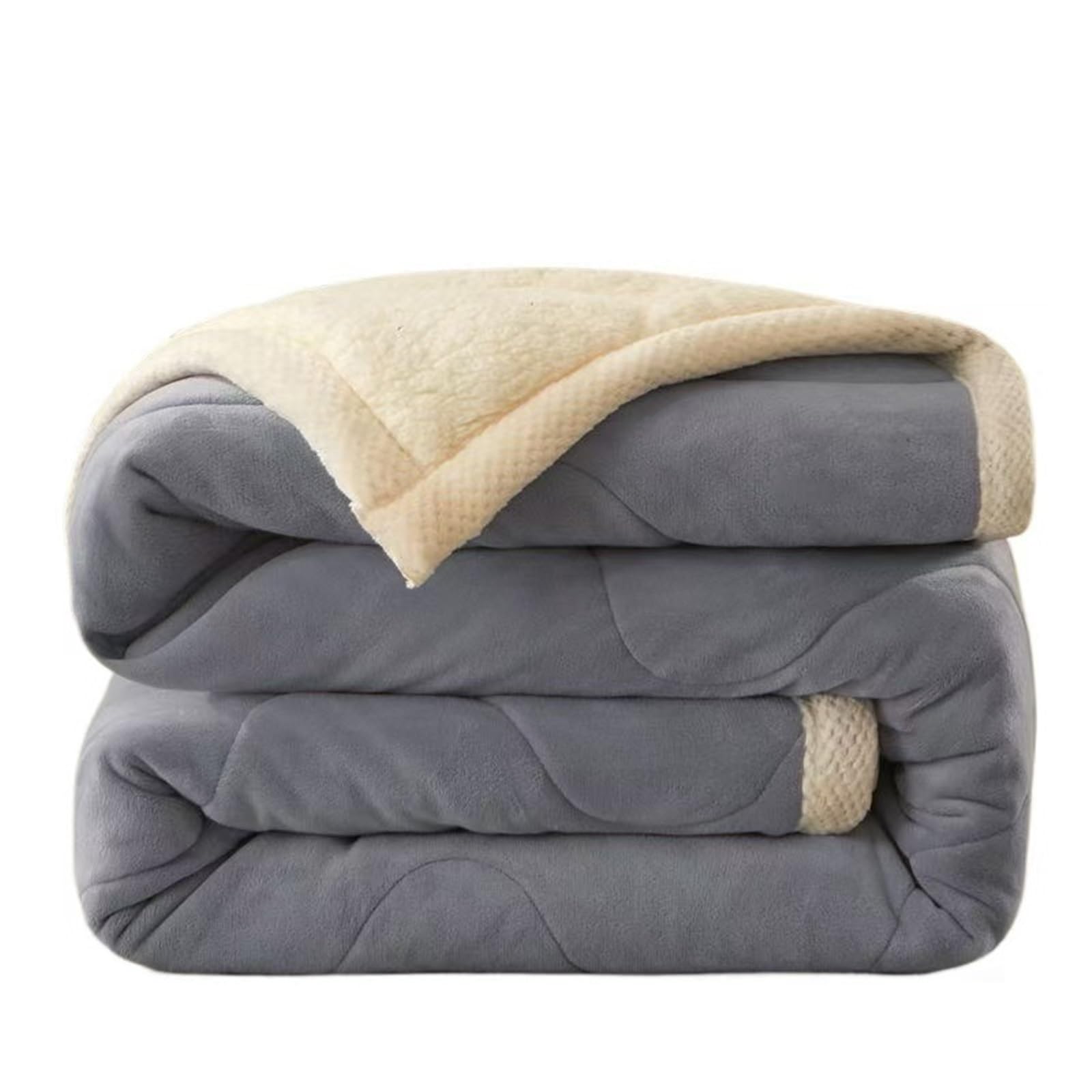 Ultra Soft Fleece Blanket，Double Layer Thickened Lamb Plush Blanket,Flannel Luxury Queen Blanket，Warm & Breathable - All Season(Color6,100x150cm)