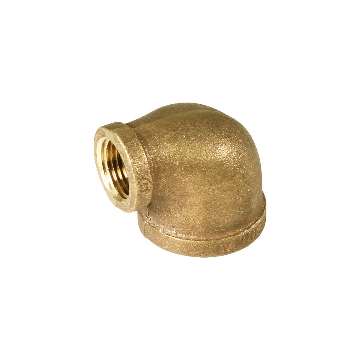 Everflow Supplies BRRL0122-NL 1/2 X 3/8-Inch Brass 90-Degree Reducing Elbow, Lead Free