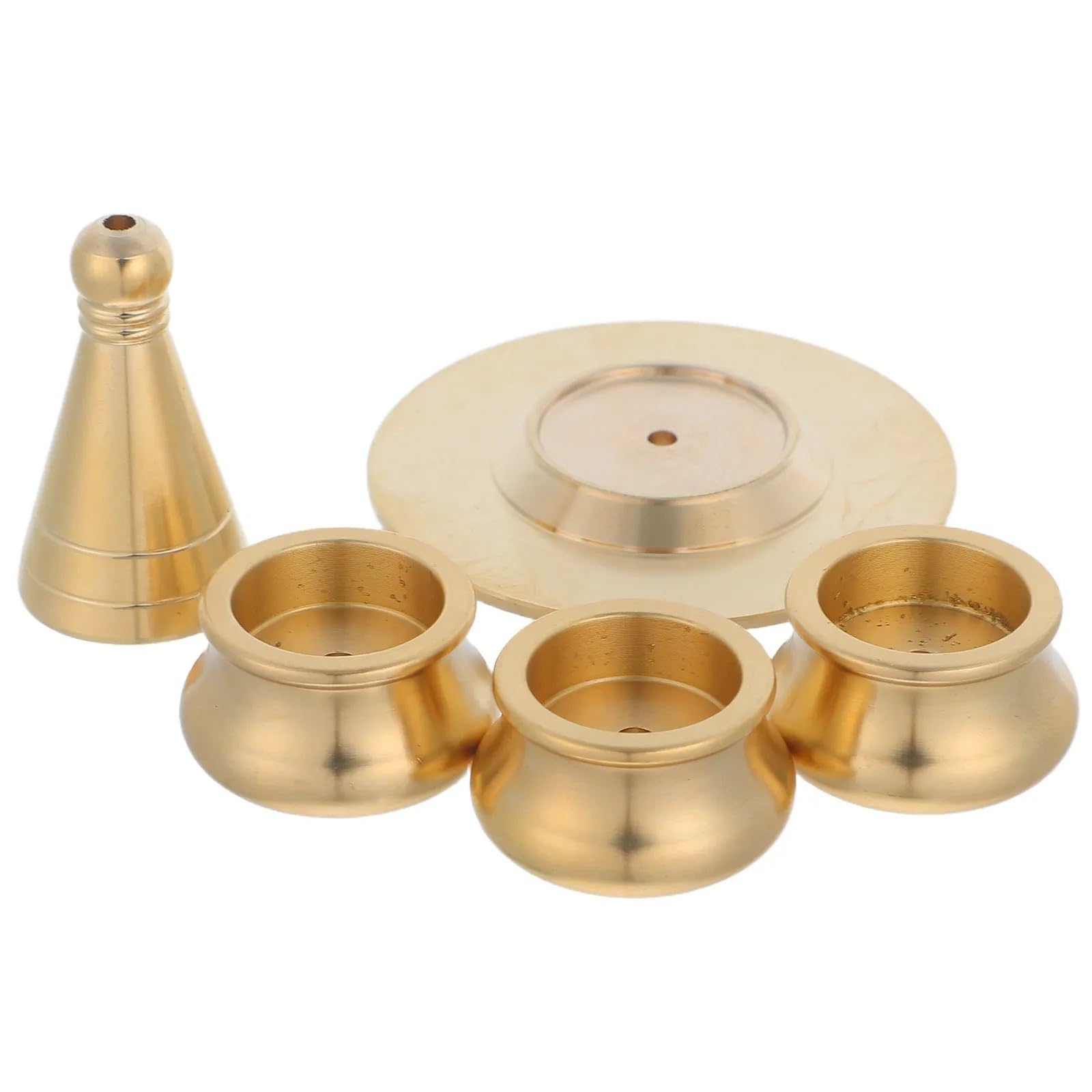 Stampo per Coni Incenso in Rame 1 set di stampi for cono incenso for porta | Stampo con raccoglicenere, kit for la produzione di incenso fai-da-te, accessori for fragranze fai-da-te