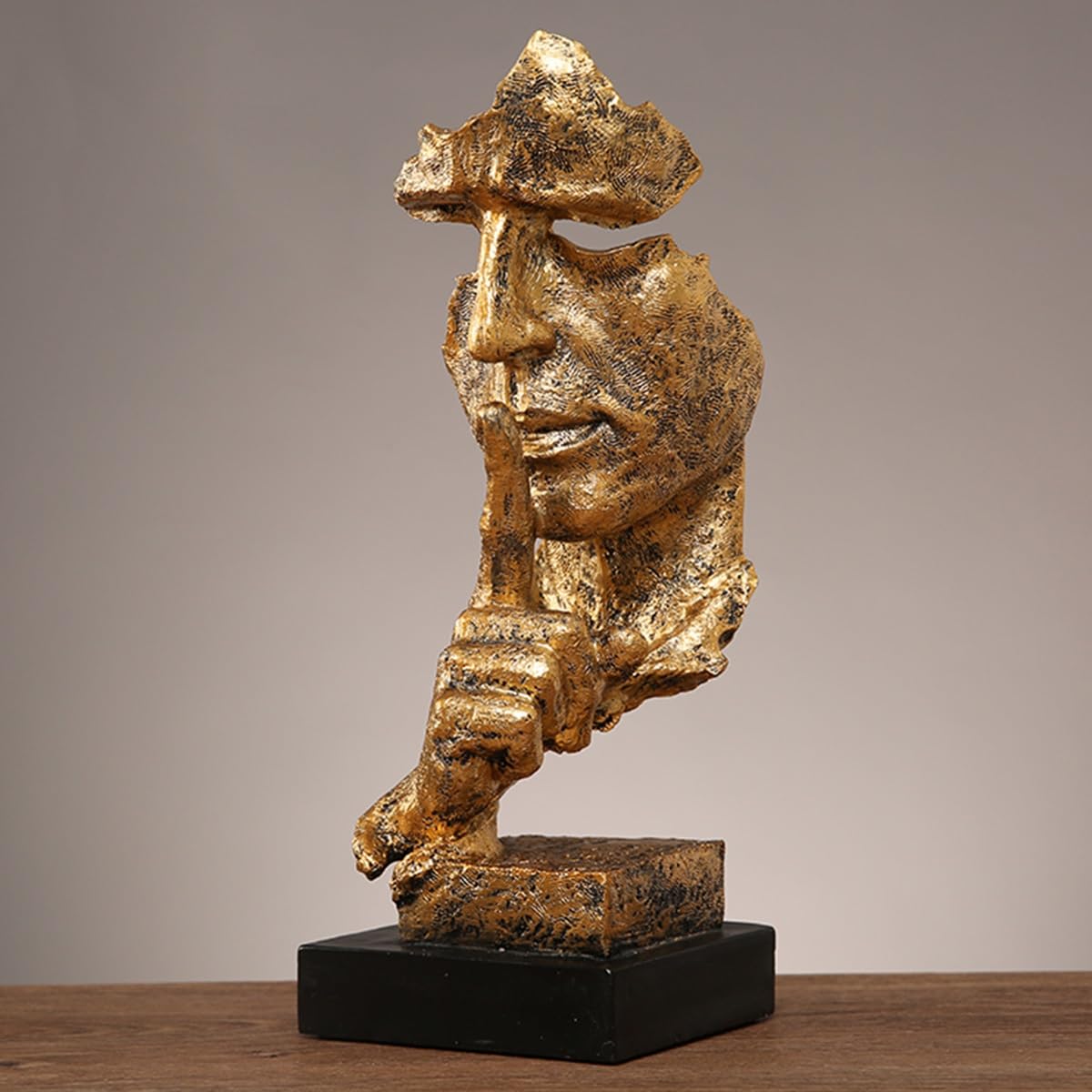 GHKryD statue, Bust Head Statue Decor Accents Resin Sculpture Modern Room for Bedroom Living Office(Style 1,B)