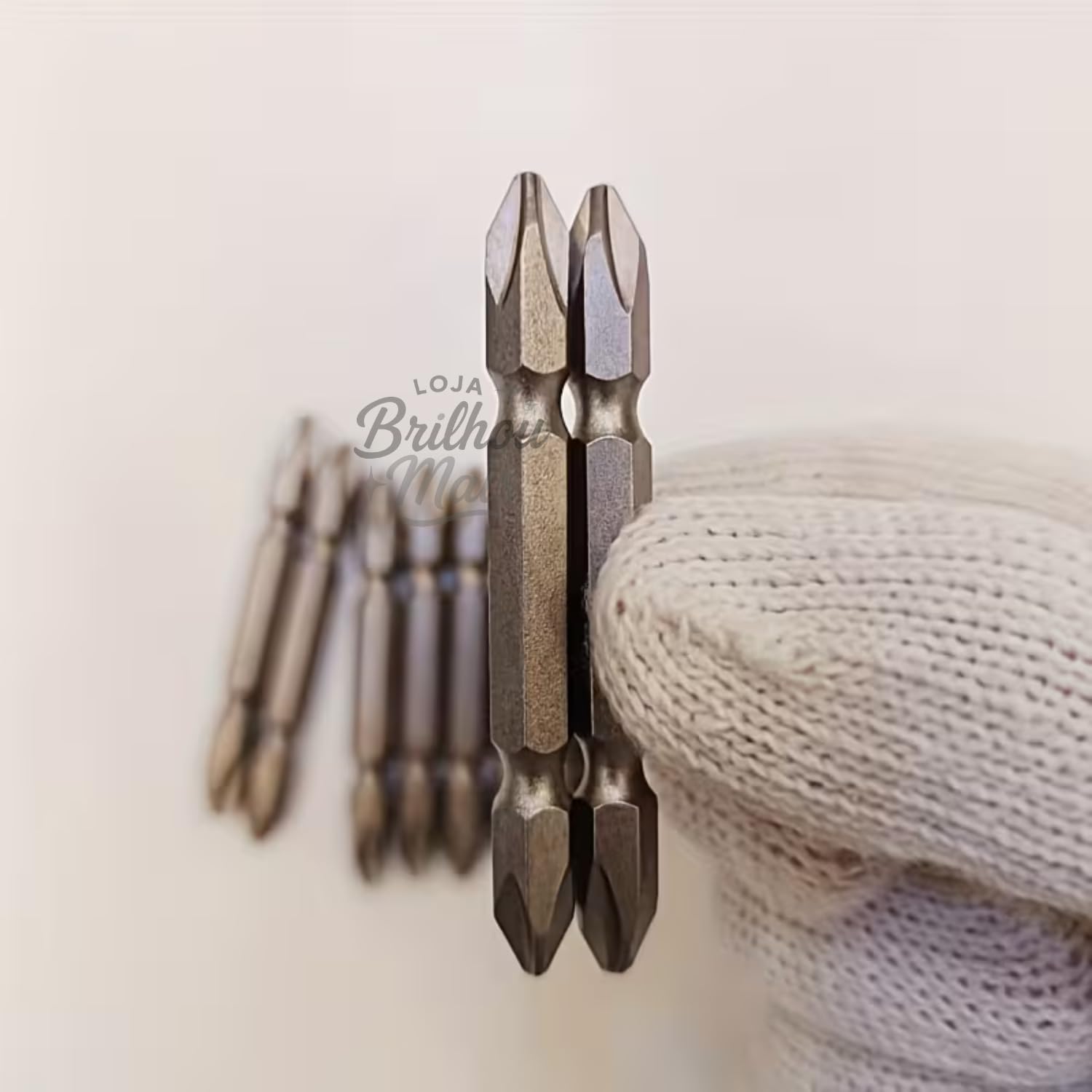 Bits 10 Peças Ponteira Dupla Magnética Parafusadeira 65mm Ph2