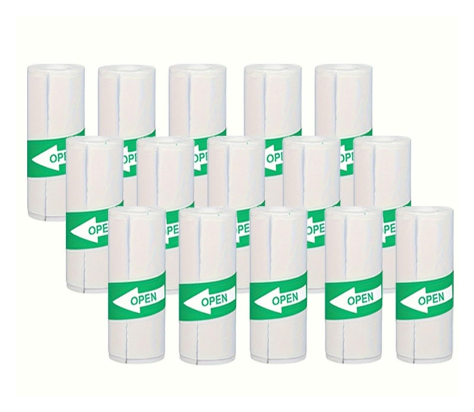 Rotoli di carta termica, Carta for Stampante Termica Bianca Autoadesiva 5-50 PZ(30PCS White Sticky)