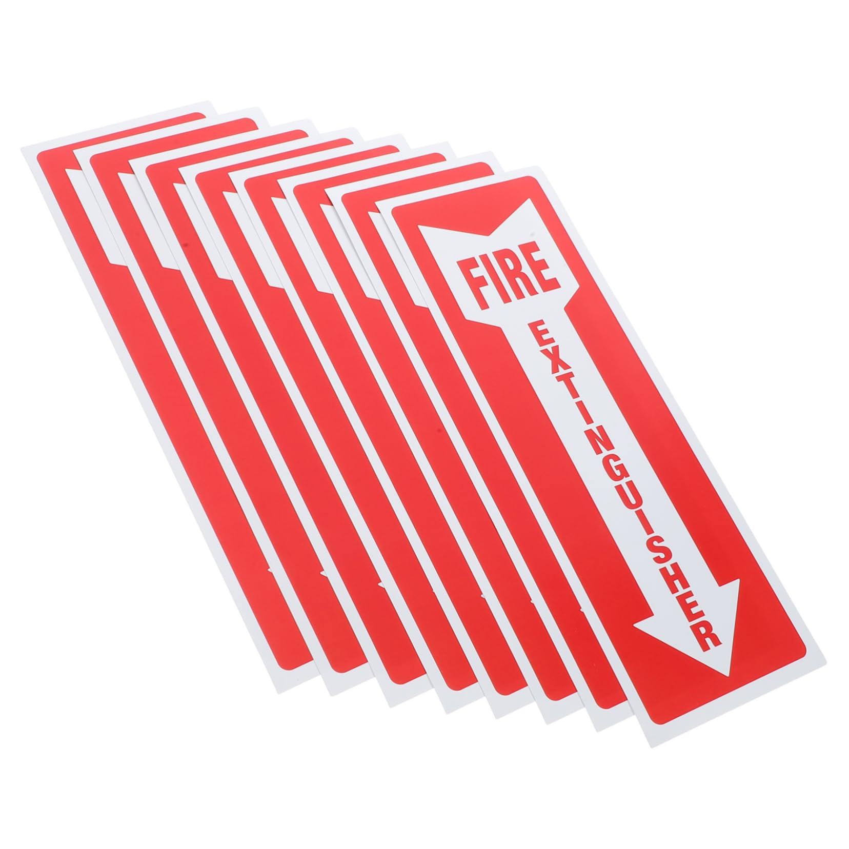 HEALLILY 8 Pcs Fire Extinguisher Sticker Fire Extinguisher Decal Self Adhesive Fire Extinguisher Sign Fire Extinguisher Label Fire Extinguisher Sign for Restaurant Fire Extinguisher Signs