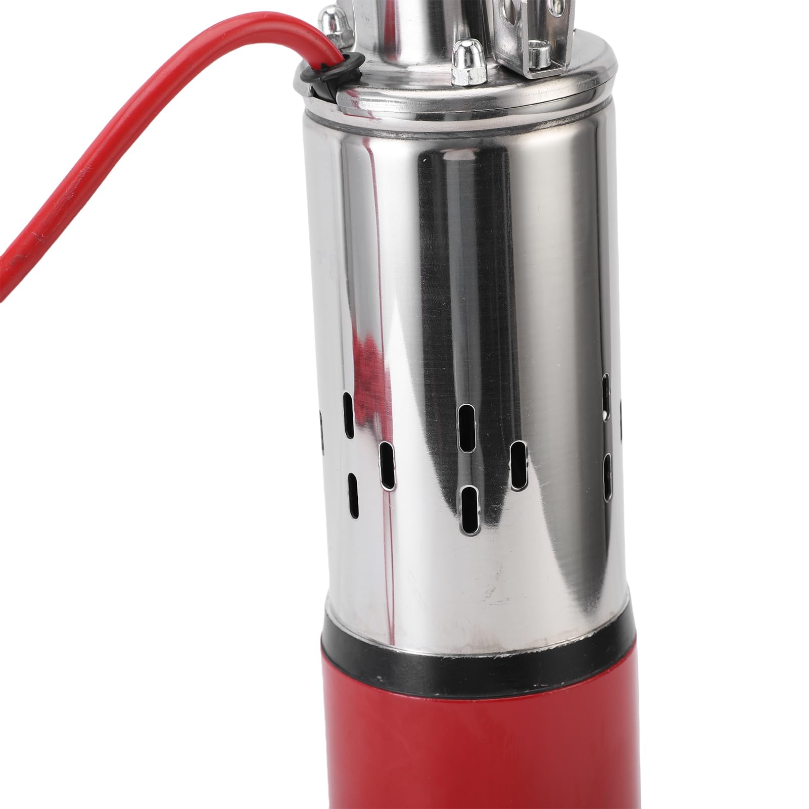 Jeffergarden Bomba Solar de Pozo Profundo, Bomba de Agua Sumergible de Acero Inoxidable de 340 W con Sellos de Goma PTFE y Motor Totalmente de Cobre, para Entrada de Agua de Río, Riego de