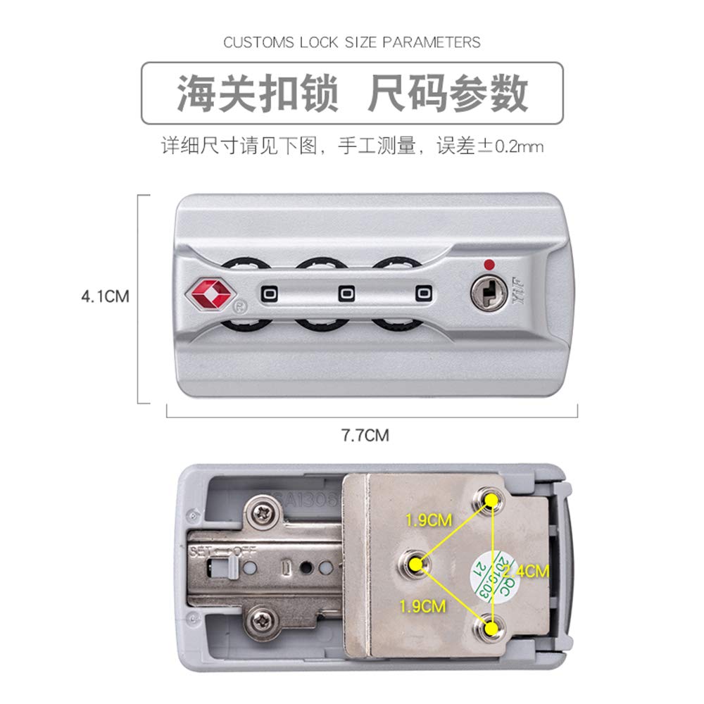 Set di una coppia lucchetti sicurezza con password tipo S041#