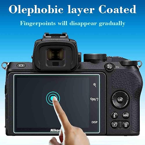 Miniatura 4 de ULBTER Protector de pantalla Z50 para cámara digital Nikon Z 50 Z50 sin espejo y cubierta de zapata caliente, 0.012in dureza 9H, protector de vidrio