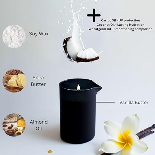 Miniatura 2 de Wirth Vela de elixir corporal de café, 8.1 onzas, aceites de masaje orgánicos y nutritivos para una piel sana, aceites corporales esenciales para