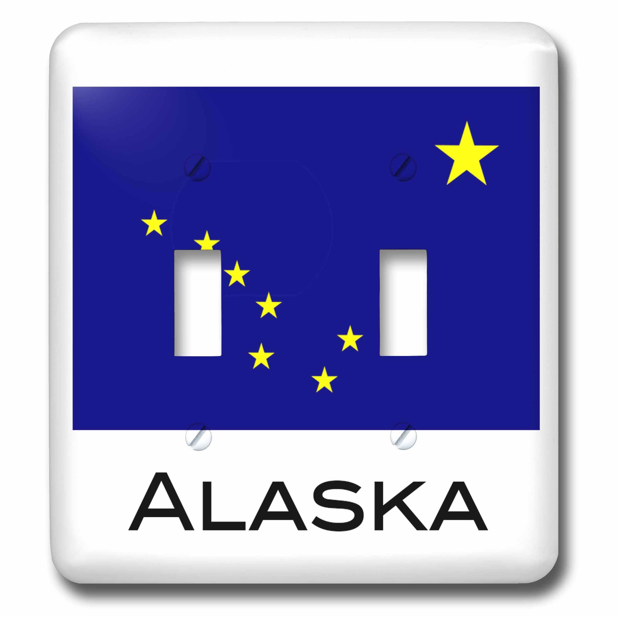 Interrupteur à bascule double drapeau de l'Alaska : transformez le style de votre salon rustique