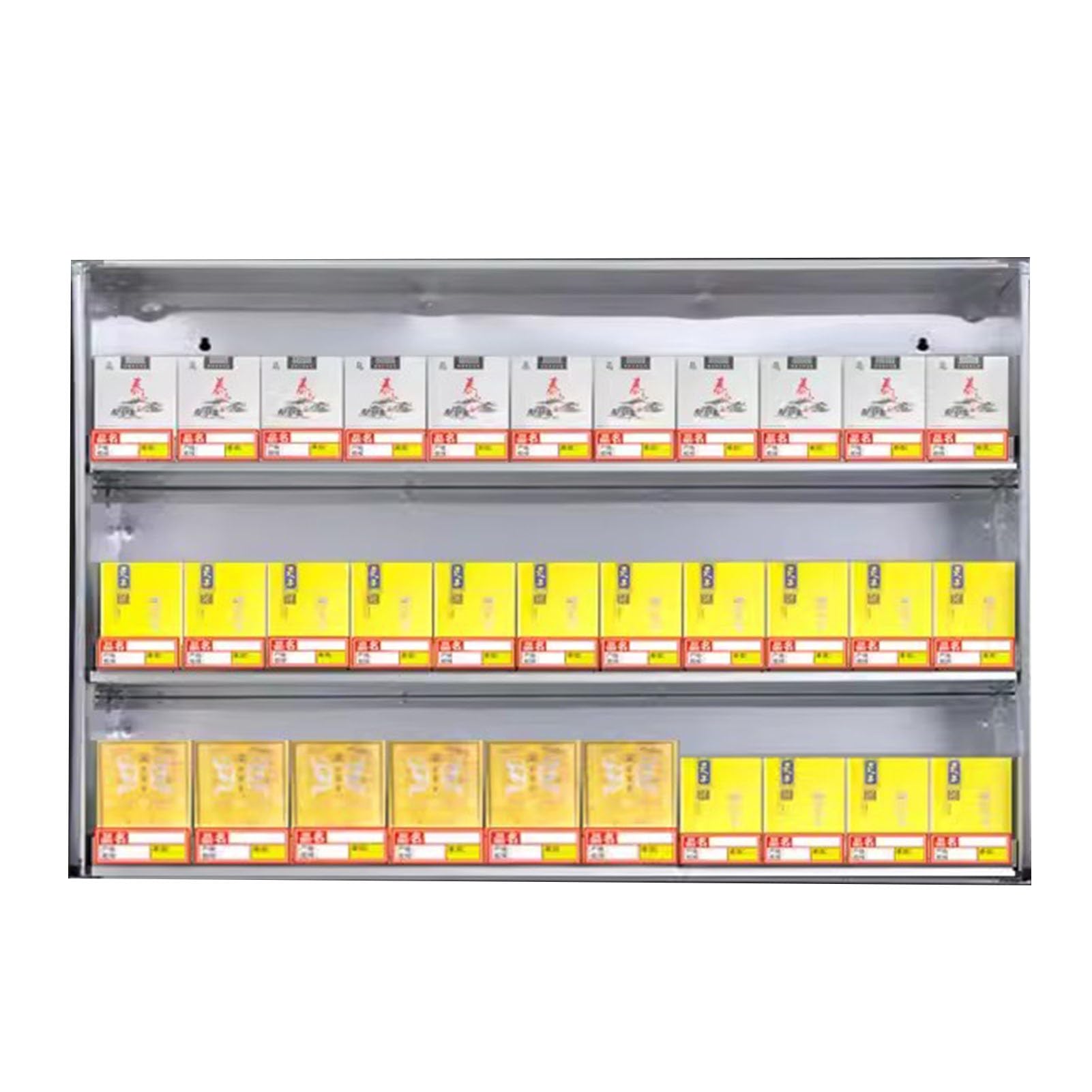 Expositor de cigarrillos automático de pared para estancos y tiendas de conveniencia