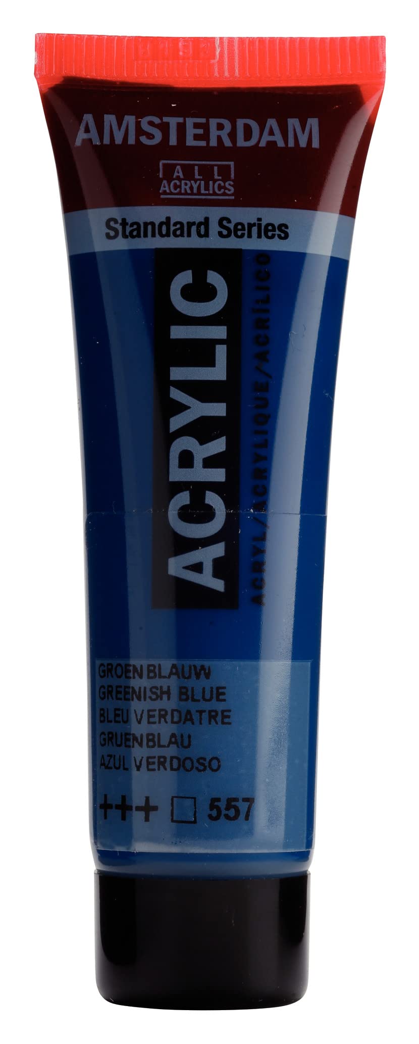 Amsterdam Standard Series Acrylic Paint - 20 ml Tube - Greenish Blue 557 - Lightfast Pigments - Satin Finish - Artist Quality