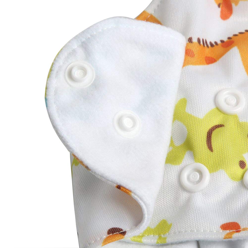 Couches lavables pour bébé Couches réutilisables pour bébé Insérez une couche de poche tout-en-un pour la plupart des bébés et des tout-petits (Rose clair, Oiseau)