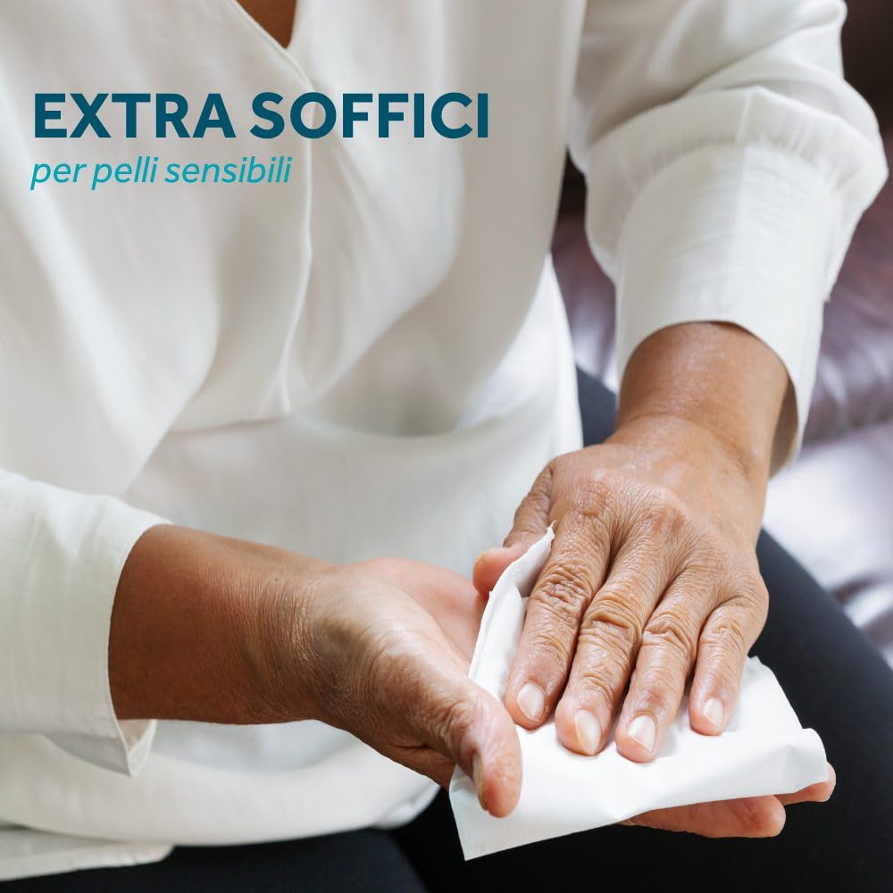 Dailee Salviette Umidificate Adulti - 520x Salviette Anziani XXL per Pulizia Corpo e Igiene Intima - Grandi, Umide, Soffici, Scaldabili in Microonde e Biodegradabili - 8 Confezioni da 65 Pezzi