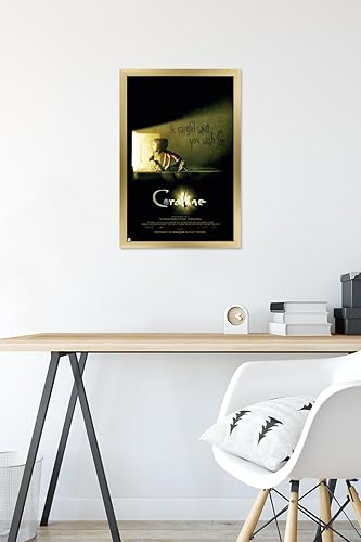 Vista 45 de Trends International Coraline - Be Careful One Sheet Wall Poster, 34L x 22.4W, Premium Poster & Clip Bundle