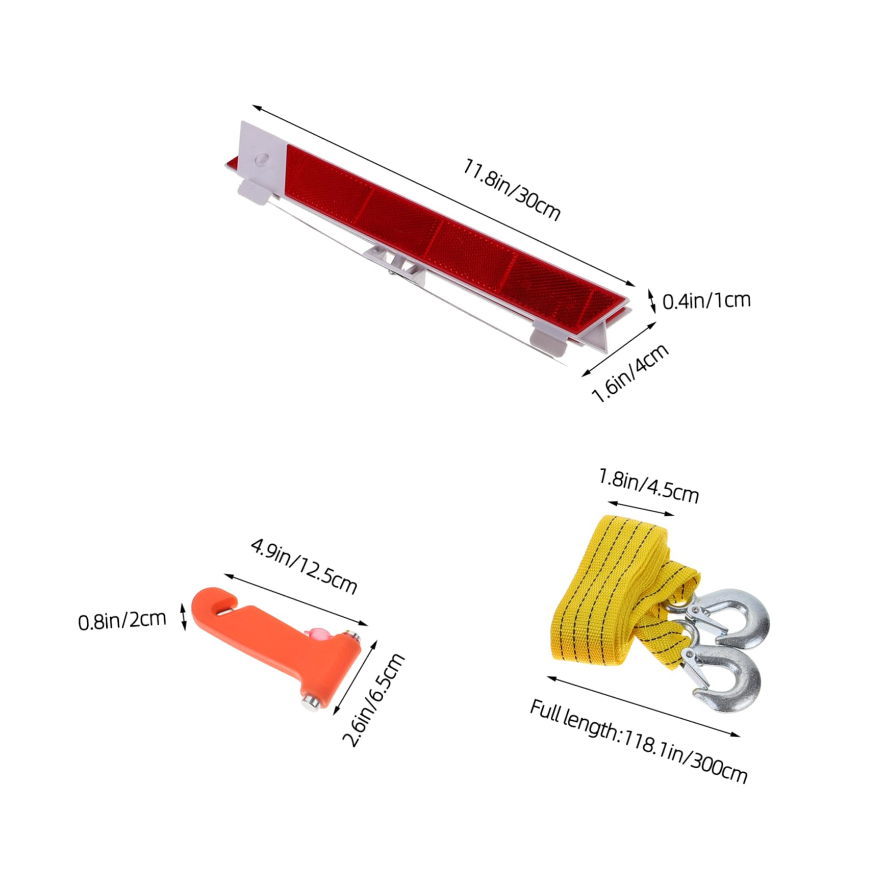 PRETYZOOM 1set Comprehensive Car Roadside Kit Multi-Function Automotive Tool for Vehicle Safety Essential Tools for Roadside Assistance Inspections