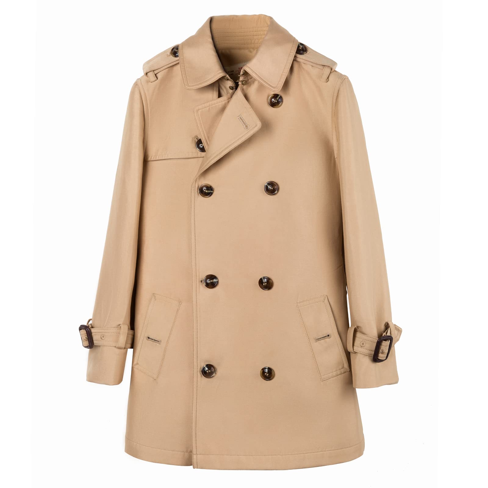 British Style Brand Ench Coat Men Double Breasted Ench Jacket For