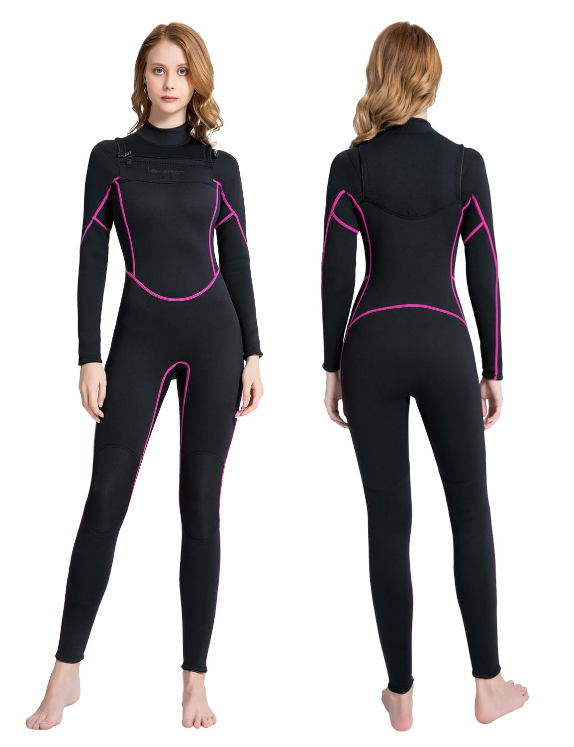 Lemorecn Men's Wetsuit 3/2mm and 5/4mm,Full Wetsuits for Men and Women,Wetsuits for Diving Snorkeling Surfing Swimming