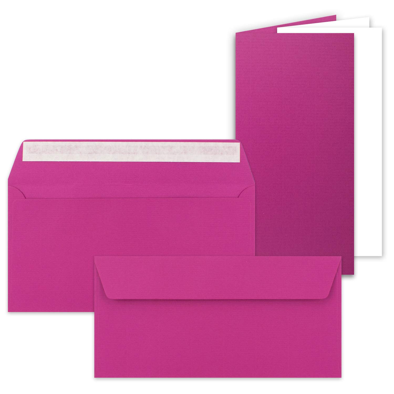 FarbenFroh by Gustav Neuser Lot de 100 cartes pliantes Amarena (rouge) 10,5 x 21 cm