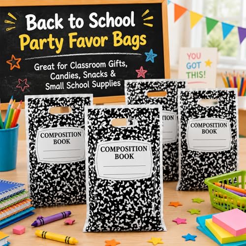 Bolsas de plástico para dulces que evitan roturas en fiestas de regreso a clases con 50 uds 4