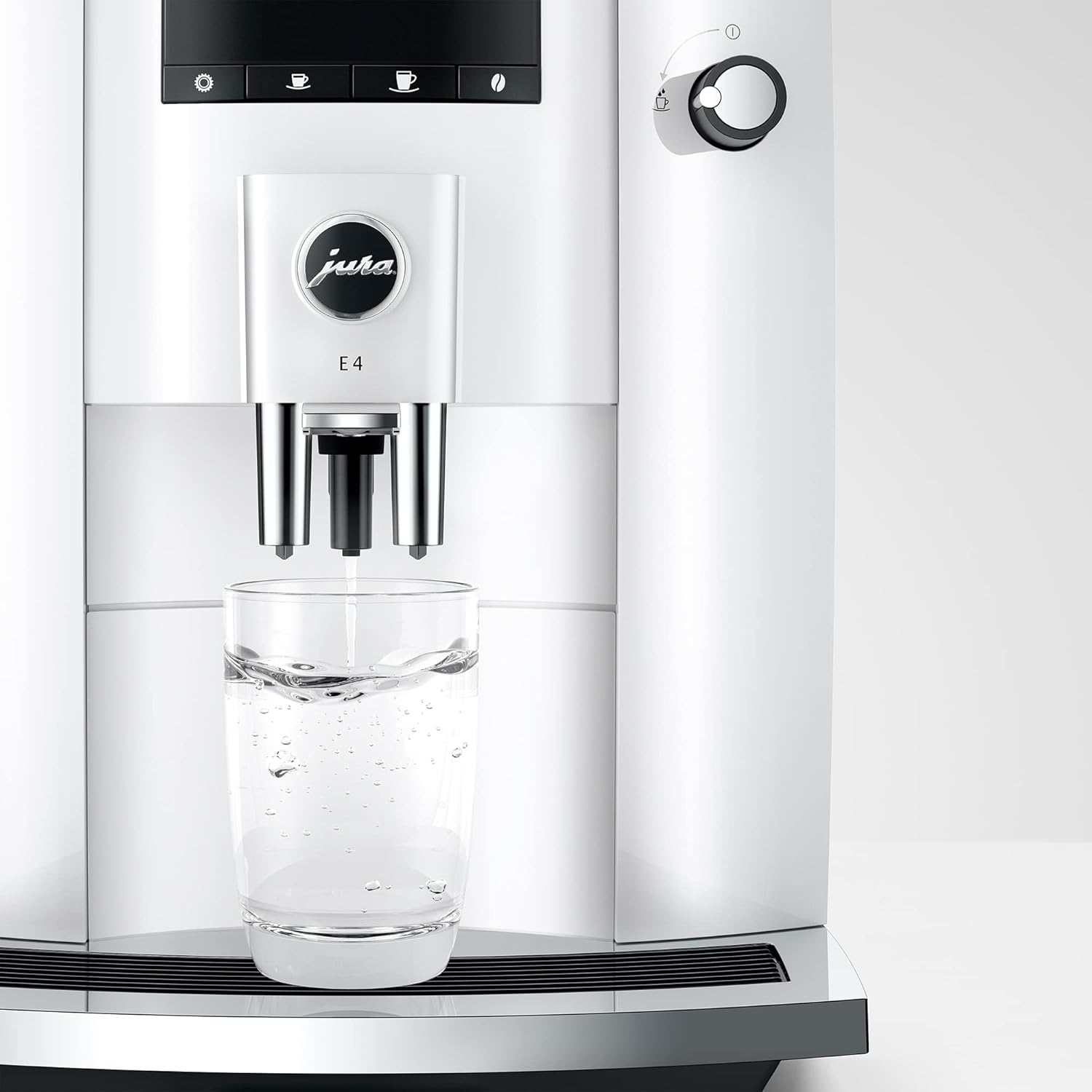 Jura E4 Piano White Automatic Coffee Machine