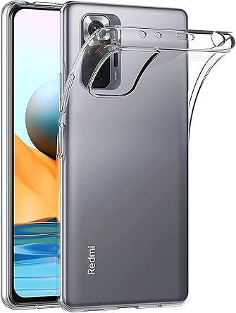 MaiJin Case for Xiaomi Mi Redmi Note 10 Pro/Redmi Note10 Pro Max 6.67 inch Soft TPU Rubber Gel Bumper Transparent Back Cover